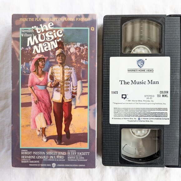 3/$15 The Music Man (1961) VHS Movie Meredith Willson Musical - Picture 5 of 5